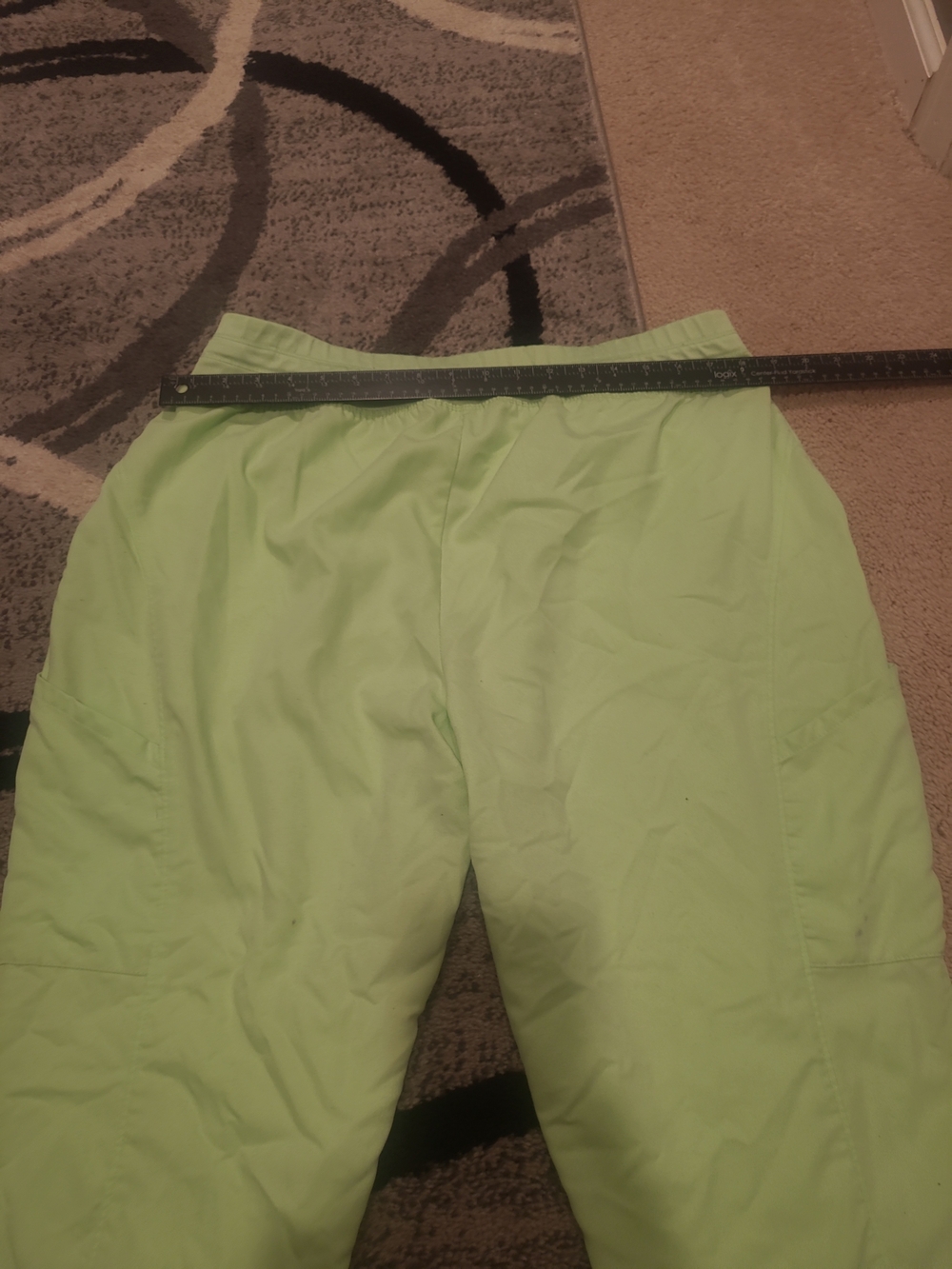 Grey's Anatomy Pants Womens Size 2XL Neon Green Drawstring Pull On Scrubs - Picture 11 of 11